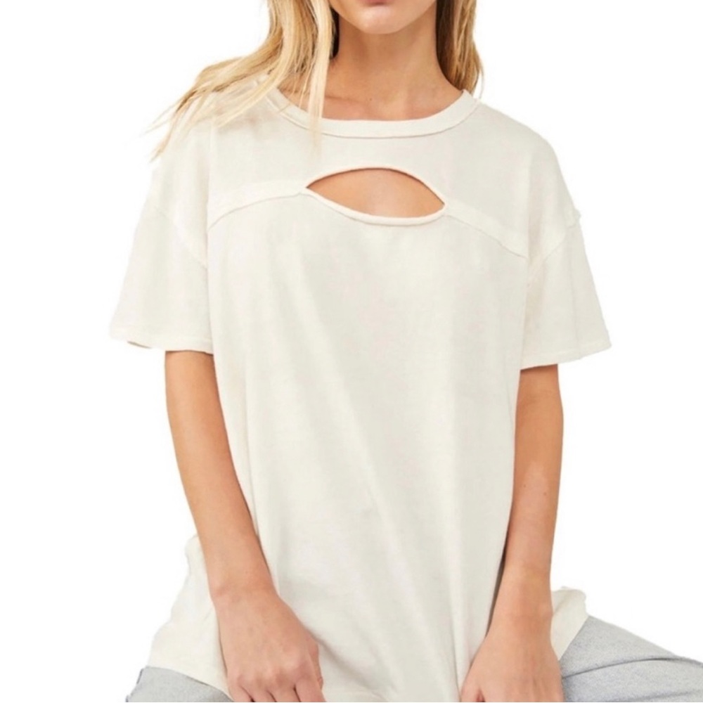 Free People | Cut Out Tee | White